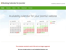 Tablet Screenshot of joomlabookingcalendar.com